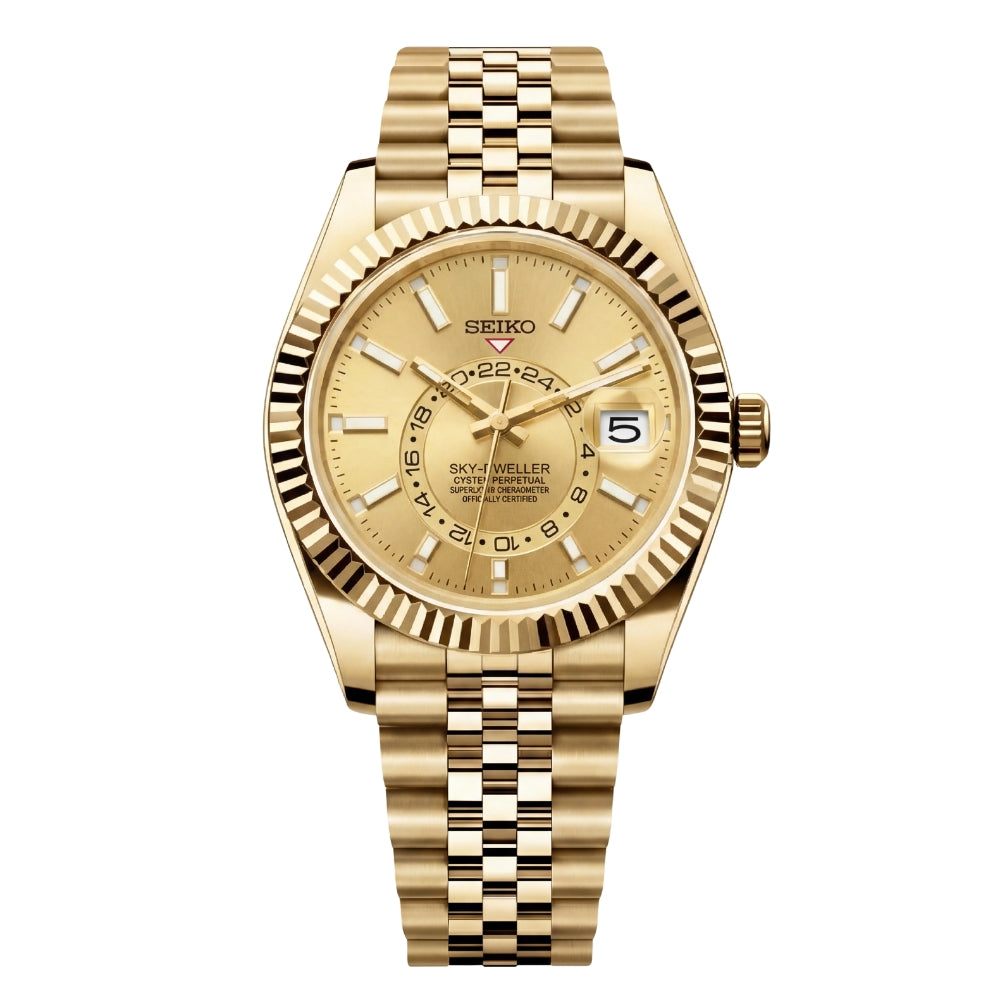 SEIKOJUST SKY-DWELLER GOLD