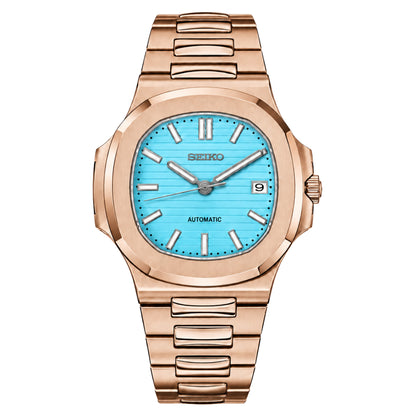 NAUTIKO ROSE GOLD TIFFANY BLUE