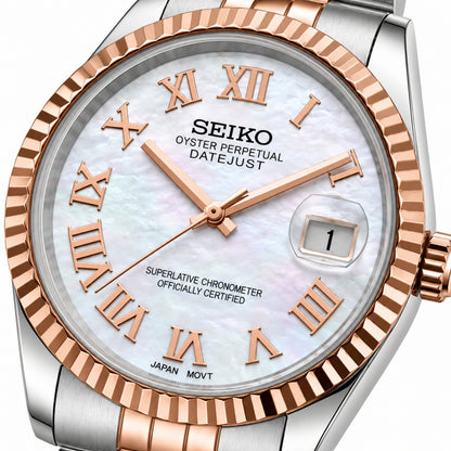 LADYJUST WHITE PEARL ROMAN (TWO TONES)