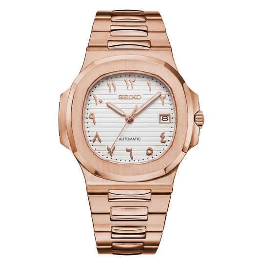 NAUTIKO ROSE GOLD WHITE ARABIC