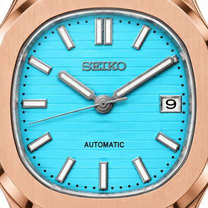 NAUTIKO ROSE GOLD TIFFANY BLUE
