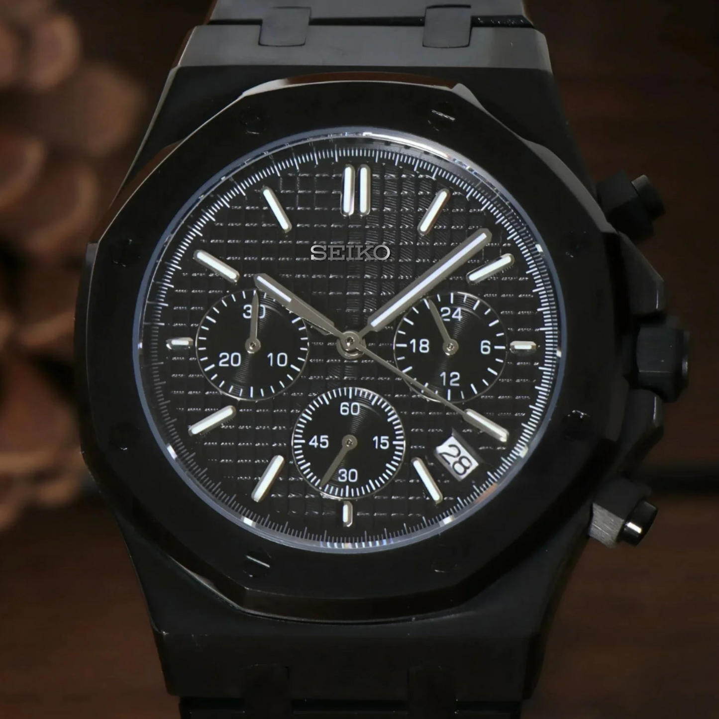 ROYALE SEIKOAK CHRONO TRIPLE BLACK