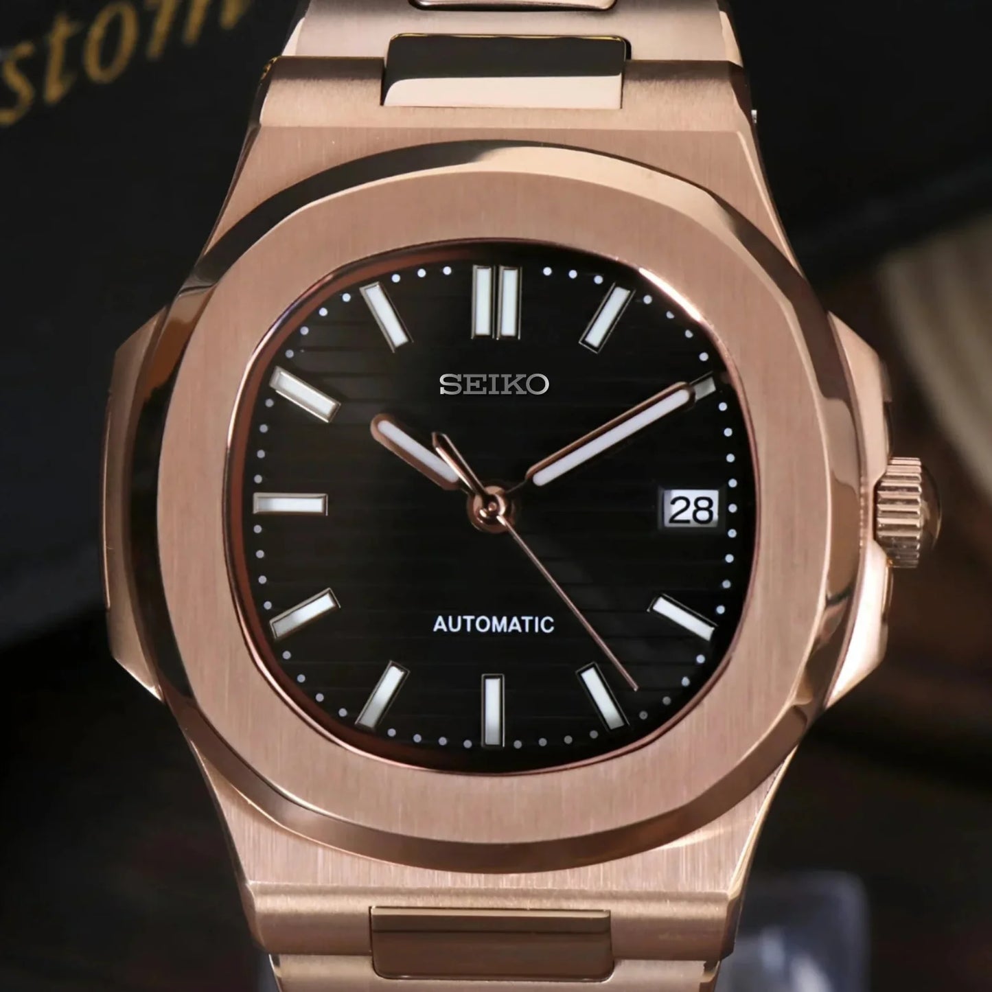 NAUTIKO ROSE GOLD BLACK