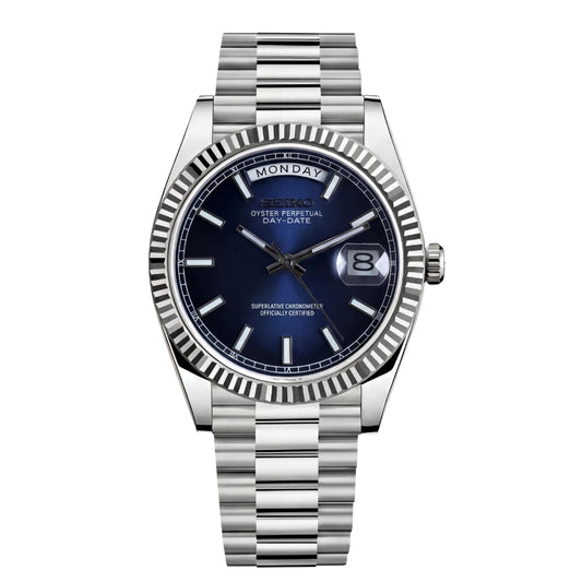 SEIKOJUST DAY-DATE ROYAL BLUE