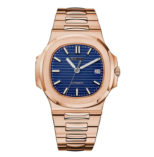 NAUTIKO ROSE GOLD ROYALE BLUE