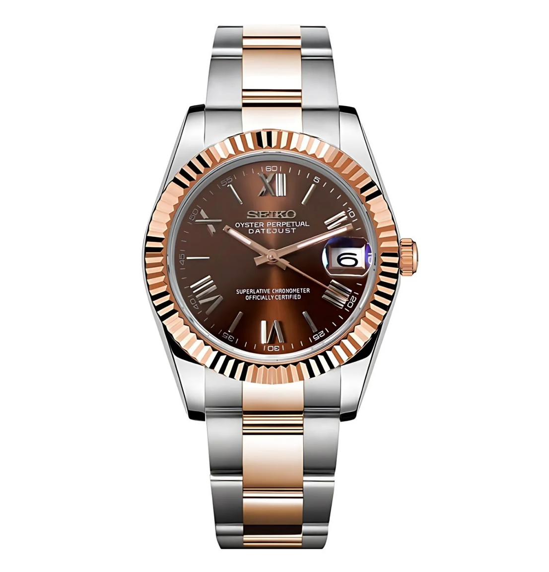 SEIKOJUST CHOCOLATE ROMAN (TWO-TONE)