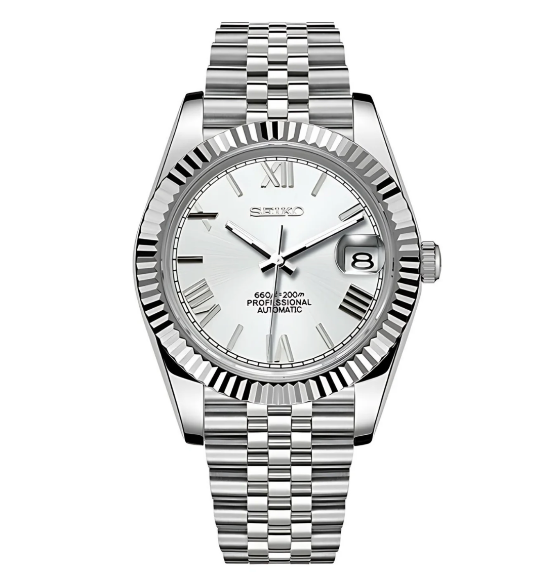 SEIKOJUST ROMAN SILVER