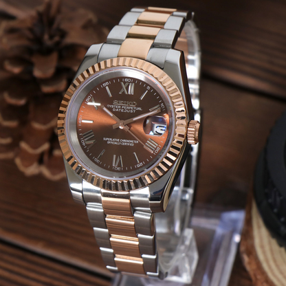 SEIKOJUST CHOCOLATE ROMAN (TWO-TONE)