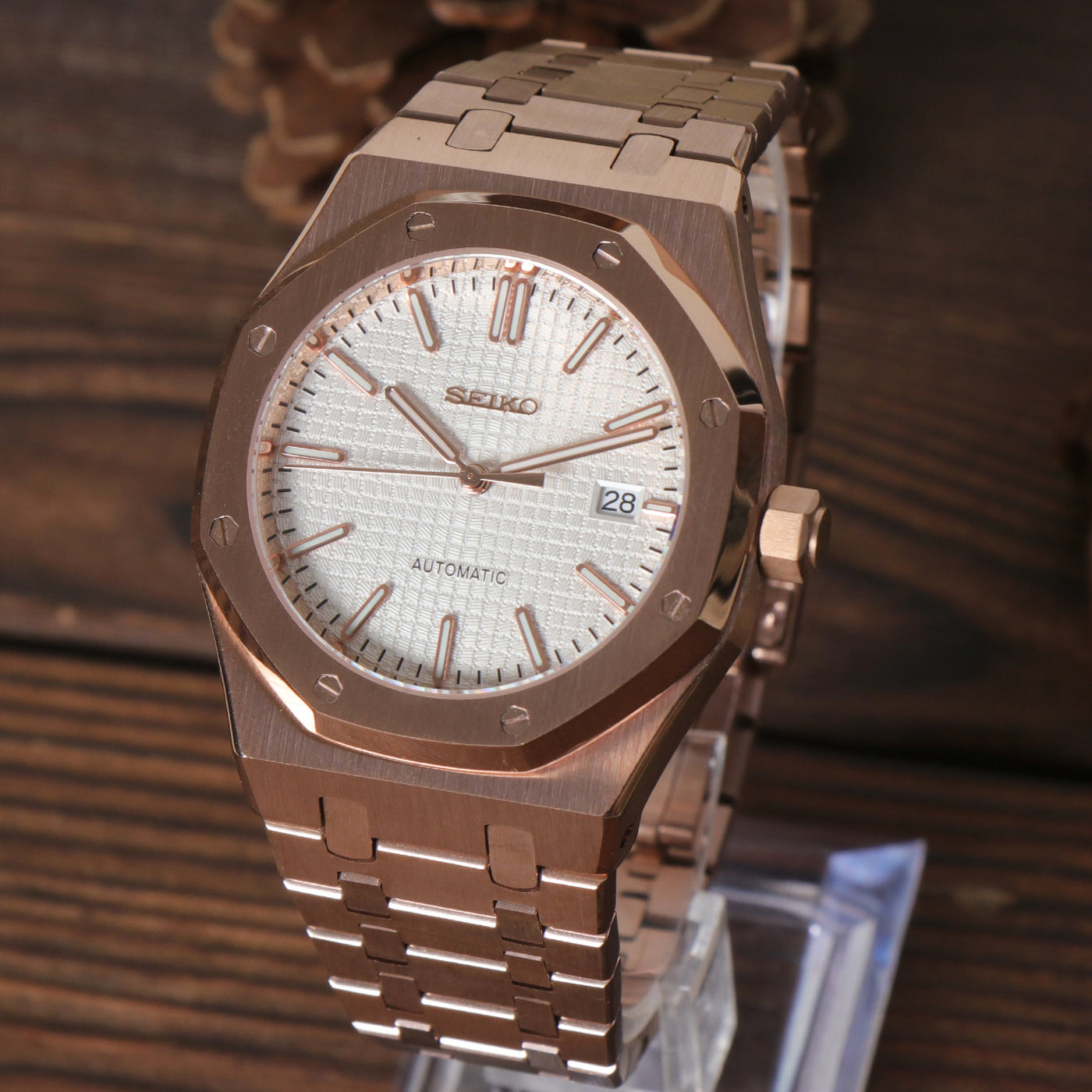 ROYAL SEIKOAK ROSE GOLD WHITE