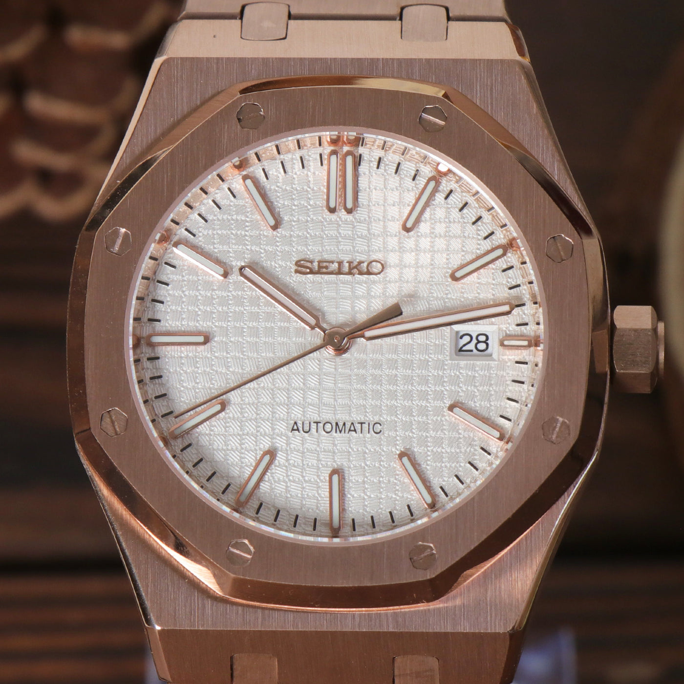 ROYAL SEIKOAK ROSE GOLD WHITE