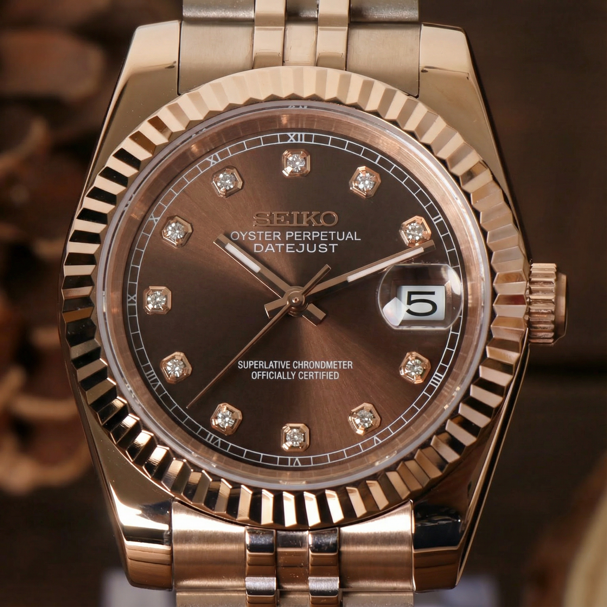 SEIKOJUST CHOCOLATE CRYSTALS ROSE GOLD – ModyTime