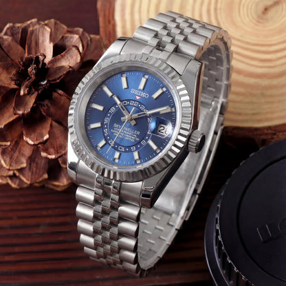 SEIKOJUST SKY-DWELLER BLUE