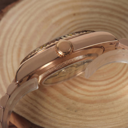 SEIKOJUST SKY-DWELLER WHITE (ROSE GOLD)